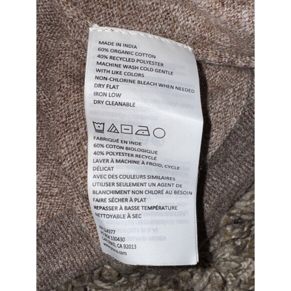 EUC PrAna Breathe Koala Crew Pullover Sweater Mens Large Brown Organic Cotton - Picture 12 of 16